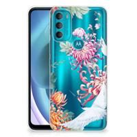 Motorola Moto G71 5G | TPU Hoesje | Bird Flowers - thumbnail