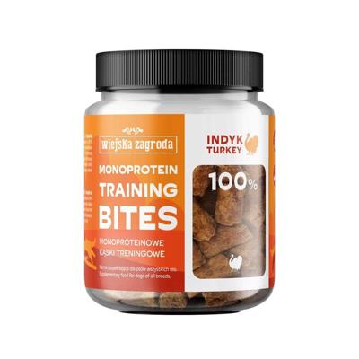 WIEJSKA ZAGRODA Monoprotein training bites Turkey - traktatie voor hond - 150g