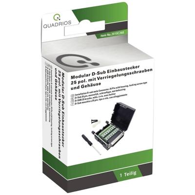 Quadrios 2010C260 D-sub stekker Aantal polen: 25 Schroeven 1 set(s)