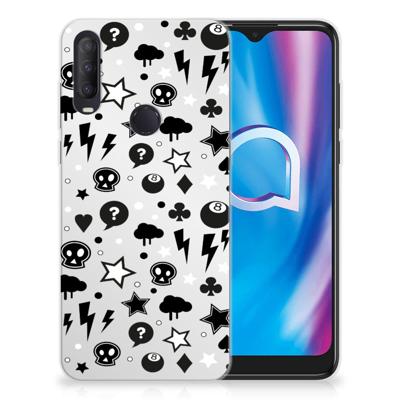 Silicone Back Case Alcatel 1S (2020) Silver Punk Silicone Back Case Alcatel 1S (2020) Silver Punk
