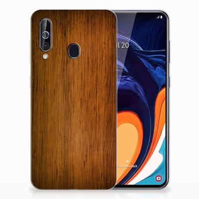 Samsung Galaxy A60 Bumper Hoesje Donker Hout Samsung Galaxy A60 Bumper Hoesje Donker Hout