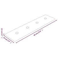 VidaXL Wandpanelen 12 st 1,08 m² 60x15 cm kunstleer grijs - thumbnail