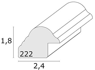 Deknudt Klassieke bruine fotolijst in hout 13x18 S222H3
