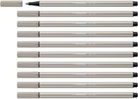 Viltstift stabilo pen 68/93 m warm grijs | 10 stuks - thumbnail