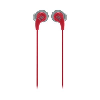 JBL ENDURRUNRED Endurance Run Zweetbestendige in-ear sporthoofdtelefoon met kabel rood
