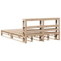 Bedframe zonder matras massief grenenhout 160x200 cm - thumbnail