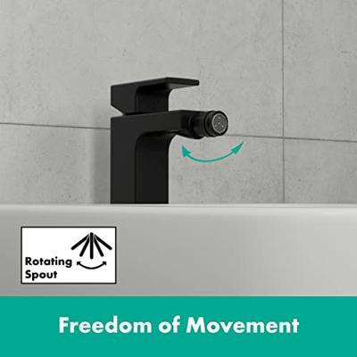 Hansgrohe Bidetkraan Vernis Shape Eengreeps Zinc Mat Zwart Hansgrohe Bidetkraan Vernis Shape Eengreeps Zinc Mat Zwart