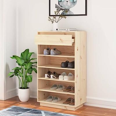 Schoenenkast 60x34x105 cm massief grenenhout
