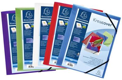 Elastomap exacompta kreacover a4 3 klep pp assorti | 5 stuks Elastomap exacompta kreacover a4 3 klep pp assorti | 5 stuks