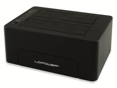LC-Power LC-DOCK-C basisstation voor opslagstations USB 3.1 (3.1 Gen 2) Type-C Zwart