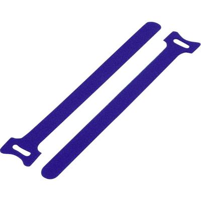 TRU COMPONENTS Klittenband kabelbinder Om te bundelen Haak- en lusdeel (l x b) 180 mm x 12 mm Blauw 20 stuk(s)