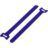TRU COMPONENTS Klittenband kabelbinder Om te bundelen Haak- en lusdeel (l x b) 180 mm x 12 mm Blauw 20 stuk(s) - thumbnail