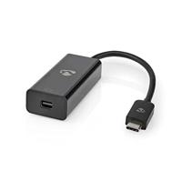USB-Adapter | USB 3.2 Gen 1 | USB-C Male | Mini DisplayPort Female | 0.2 m | Rond | Vernikkeld | PVC | Zwart - thumbnail