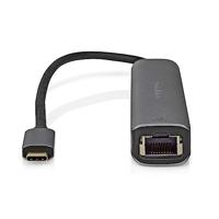Nedis CCBW64210AT02 Usb Multi-port Adapter Usb 3.2 Gen 1 Usb-c™ Male Hdmi™ Female / Rj45 Female / 3x Usb-a Female 5 Gbps 0.20 M Rond Verguld Pvc Antraciet Doos - thumbnail