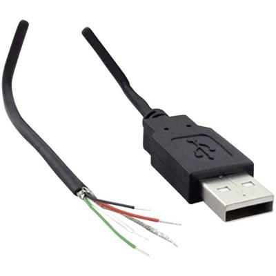 TRU COMPONENTS TC-2524010 Stekker, recht USB-A-stekker 2.0 100 stuk(s)