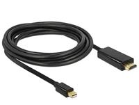 DeLOCK mini displayport > hdmi-a adapter (zwart, 1 meter) - thumbnail