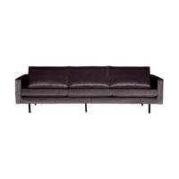 WOOOD Bank 3-zits 'Rodeo' Velvet, 277cm, kleur Antraciet - thumbnail