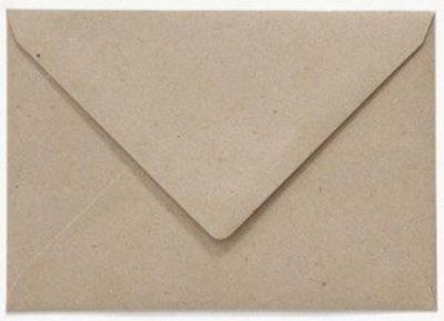 Envelop papicolor ea5 156x220mm kraft grijs | 75 stuks