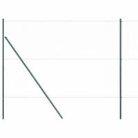 VidaXL Afrasteringspaal groen 10 x 1,5 m (25 mm gaas) staal en pvc - thumbnail