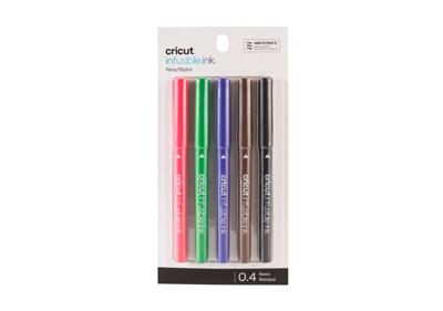 Cricut Explore/Maker Infusible Ink Fine Point 5-Pack Basics Stiftset Rood, Zwart, Violet, Bruin, Groen Cricut Explore/Maker Infusible Ink Fine Point 5-Pack Basics Stiftset Rood, Zwart, Violet, Bruin, Groen
