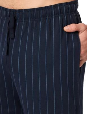 Schiesser pyjamabroek jersey donkerblauw gestreept