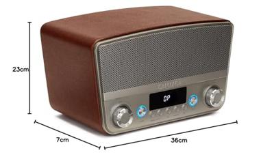 Aiwa BSTU-750BR Radio VHF (FM) AUX, Bluetooth, USB Rood