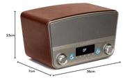 Aiwa BSTU-750BR Radio VHF (FM) AUX, Bluetooth, USB Rood - thumbnail