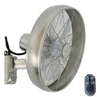 Lucci AIR BC Wandventilator 50 W (Ø x h) 410 mm x 460 mm Chroom Zwenkbaar - thumbnail