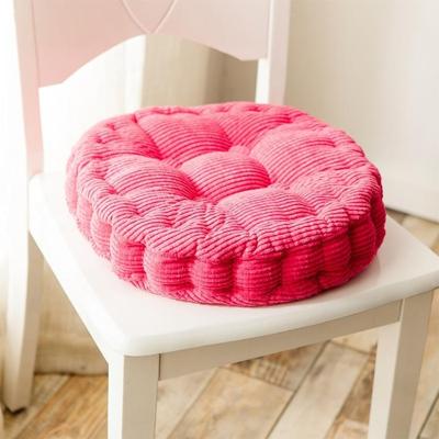 Verdikte ronde computer Stoelkussen vloermatten voor Office klas Home grootte: 43x43cm (Rose rood)