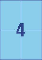 Avery gekleurde universele etiketten ft 105 x 148 mm (b x h), 400 stuks, blauw - thumbnail