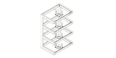 Norstone Esse Hifi audio meubel zwart rood