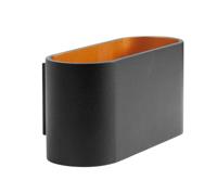 Highlight Wandlamp Oval zwart goud - thumbnail