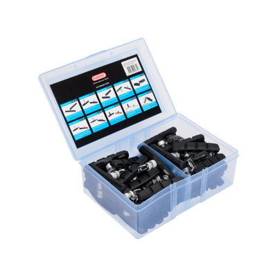 Elvedes Remblokken v-brake 72 x 15 mm zwart 50 stuks