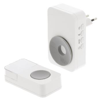 Witte draadloze deurbel met 36 melodieën, 150m bereik en 85dB... Witte draadloze deurbel met 36 melodieën, 150m bereik en 85dB...