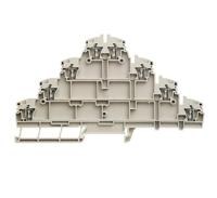 Weidmüller 1208920000 Meeretageklem Spanveer Donkerbeige 50 stuk(s) - thumbnail