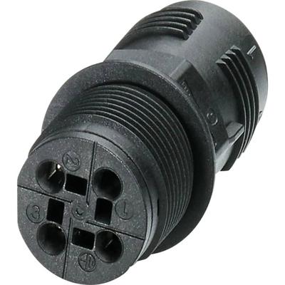 Phoenix Contact 1423985 Muurdoorvoer Zwart