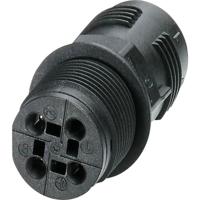 Phoenix Contact 1423985 Muurdoorvoer Zwart - thumbnail