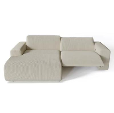 SIA Home Elektrische relaxbank Hoek Links Rozen Corduroy (2)