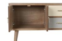 Tv-meubel DKD Home Decor Grijs Crème Metaal Paulownia hout (90 x 34 x 66.5 cm) - thumbnail