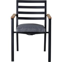 Nohr Tuinstoel 'Markeia' kleur Zwart