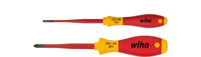 Sleufkop Phillips-schroevendraaierset SoftFinish electric slimFix, 2-delig Wiha