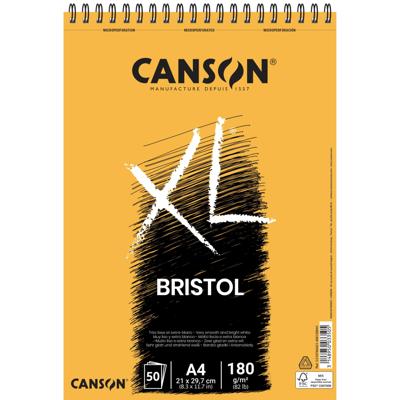 Bristolpapier Canson XL Bristol 50vel 180gr A4 extra wit