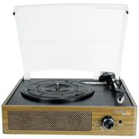 Technaxx BT, retro-laptopspeler met opnamefunctie, vintage platenspeler voor vinylplaten met bluetooth en geïntegreerde luidsprekers, TX-186, RCA, 3 snelheden, AUX-IN-aansluiting - thumbnail