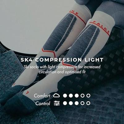 Falke SK4 Advanced Compression Light Skisok Dames Morning Sky 39-40 Falke SK4 Advanced Compression Light Skisok Dames Morning Sky 39-40