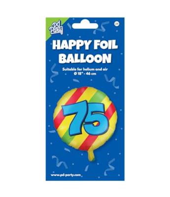 Paperdreams Happy folie ballon - 75 jaar