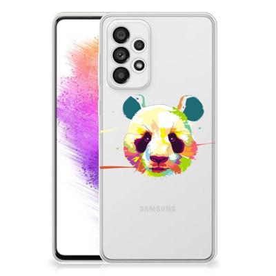 Samsung Galaxy A73 5G Telefoonhoesje met Naam Panda Color Samsung Galaxy A73 5G Telefoonhoesje met Naam Panda Color