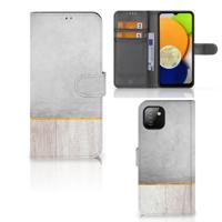 Samsung Galaxy A03 | Book Style Case | Wood Concrete - thumbnail