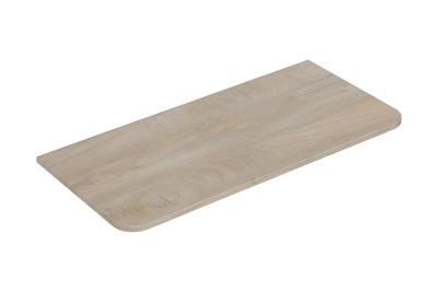 Topblad Wiesbaden Sulora 80x48 cm Afgeronde Hoeken Licht Eiken