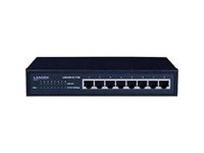 LANCOM GS-1108, Unmanaged Gigabit Ethernet-switch, 8 poorten (10/100/1000 Mbit/s), geruisloos door ventilatorloos design, geïntegreerde voeding