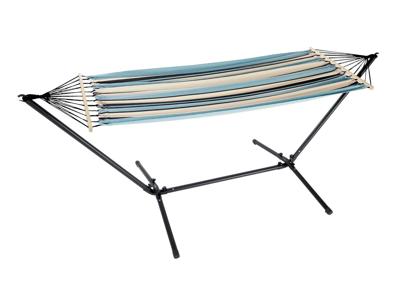 florabest Hangmat met onderstel blauw gestreept